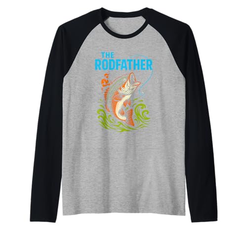 Bass Fishing The Rodfather Lustiges Angeln für Jungen im Vintage-Stil Raglan Bass Fishing The Rodfather Lustiges Angeln für Jungen im Vintage-Stil Raglan von Cool Papa - Bass Fishing Gear