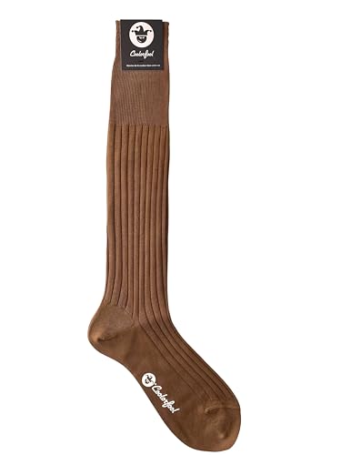 Coolorfool 1 Paar Kniestrümpfe – lange Socken – Herren – luxuriöse schottische Fil d'Ecosse – feine 100% Baumwolle Haselnussbraun T46/48 Coolorfool 1 Paar Kniestrümpfe – lange Socken – Herren – luxuriöse schottische Fil d'Ecosse – feine 100% Baumwolle Haselnussbraun T46/48 von Coolorfool