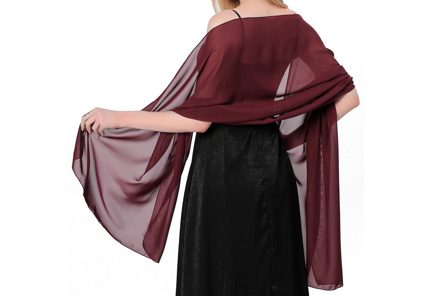 Coonoor Modeschal Stola Damen Halstuch Chiffon Sommer Schal Damen Festliche, Stola für Abendkleid oder Brautkleid Hochzeit Scarf Coonoor Modeschal Stola Damen Halstuch Chiffon Sommer Schal Damen Festliche, Stola für Abendkleid oder Brautkleid Hochzeit Scarf von Coonoor
