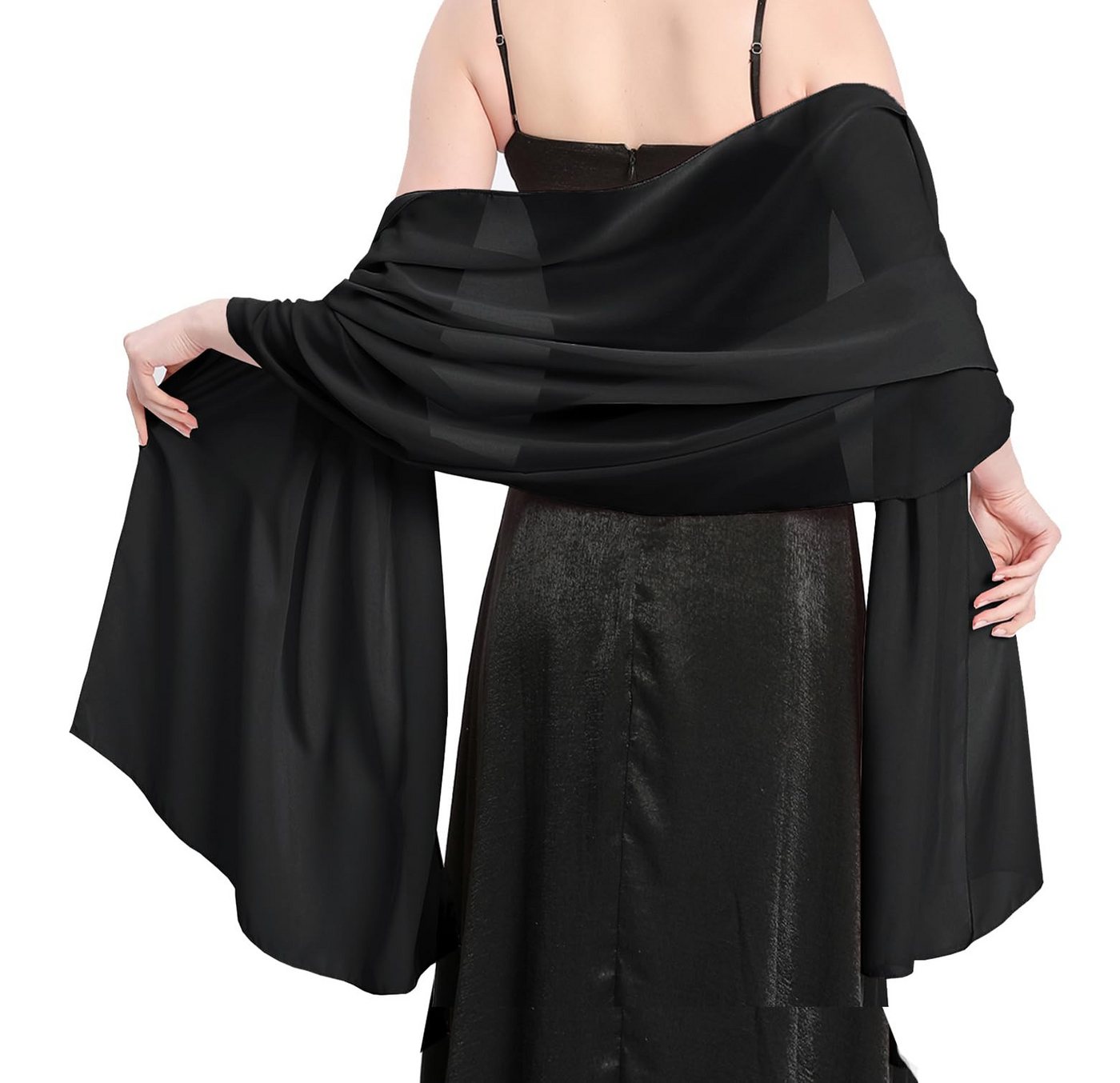 Coonoor Modeschal Stola Damen Halstuch Chiffon Sommer Schal Damen Festliche, Stola für Abendkleid oder Brautkleid Hochzeit Scarf Coonoor Modeschal Stola Damen Halstuch Chiffon Sommer Schal Damen Festliche, Stola für Abendkleid oder Brautkleid Hochzeit Scarf von Coonoor