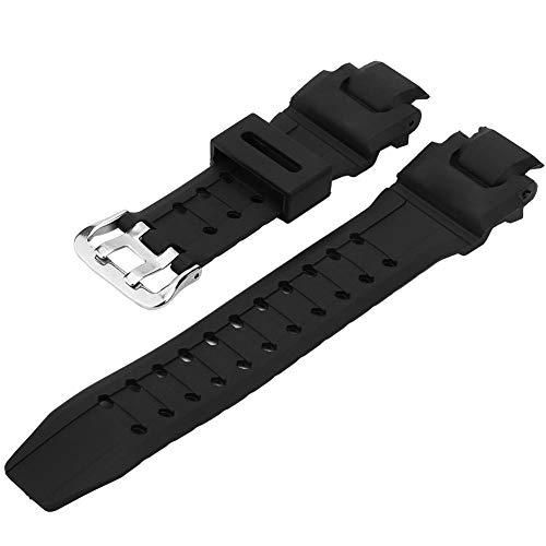 Juli-Geschenk Schwarzes PU-Lederarmband Armband Ersatzarmband für G SHOCK GA-1000/1100 GW-4000/A1100 G-1400 von FILFEEL