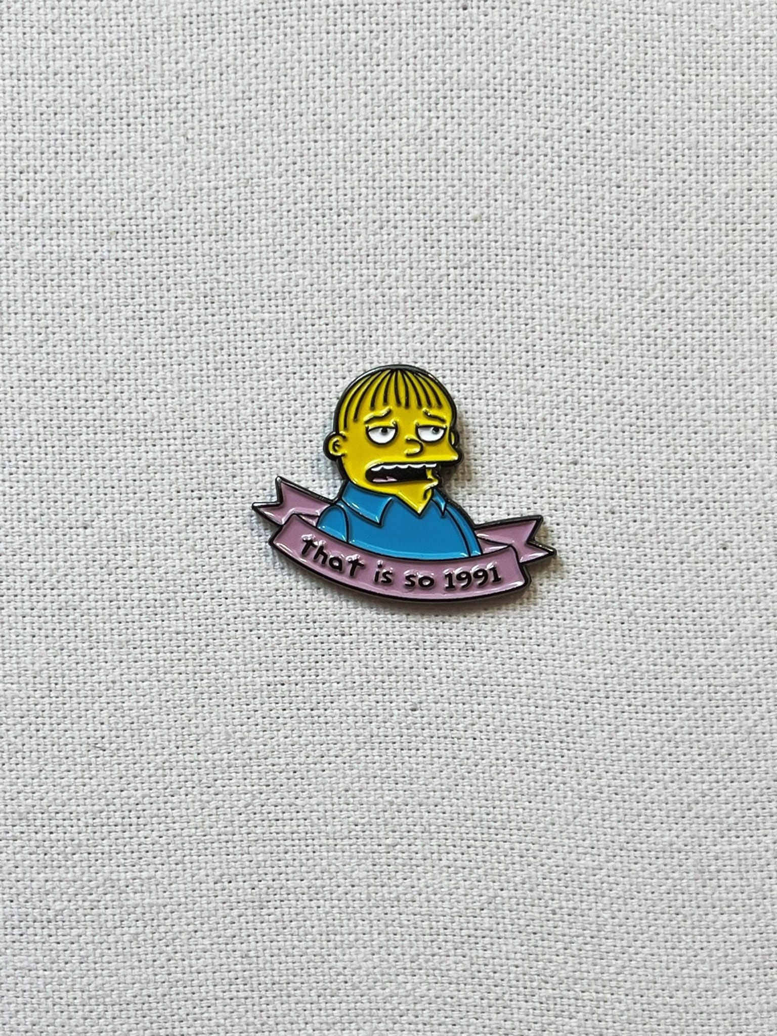 Ralph Wiggum That's So 1991 Die Simpsons Metall Emaille Pin Anstecker 90's Cartoon von CosyIslandLiving