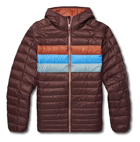 Cotopaxi Fuego Daunenjacke mit Kapuze, für Herren, gestreift, Kastanienbraun von Cotopaxi