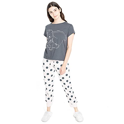 Cotton Soul Disney Sketchy Dumbo Damen Schlafanzug-Set, mehrfarbig, multi, 36 von Cotton Soul