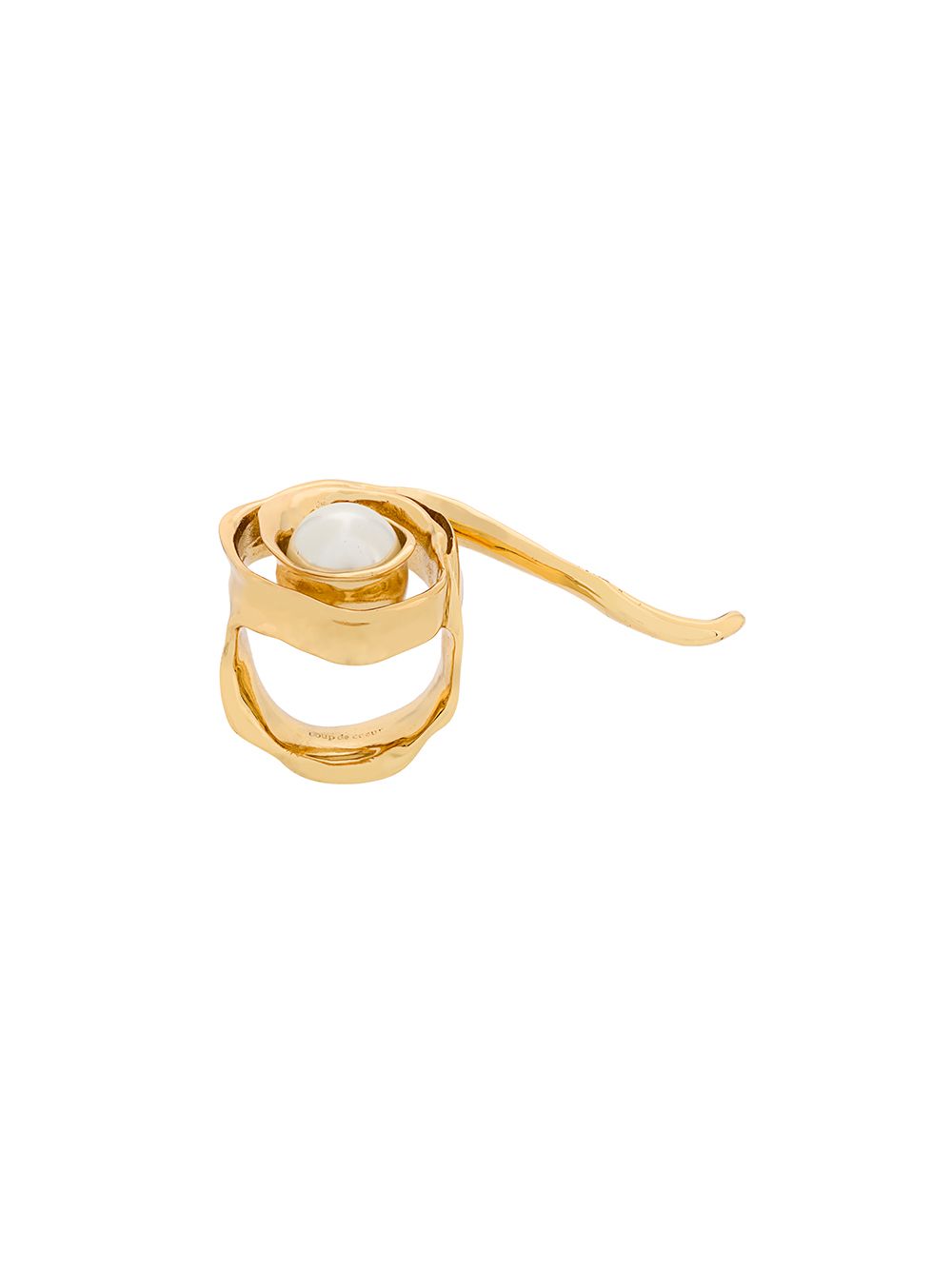 Coup De Coeur 'Wild Rose' Ring mit Perle - Gold von Coup De Coeur