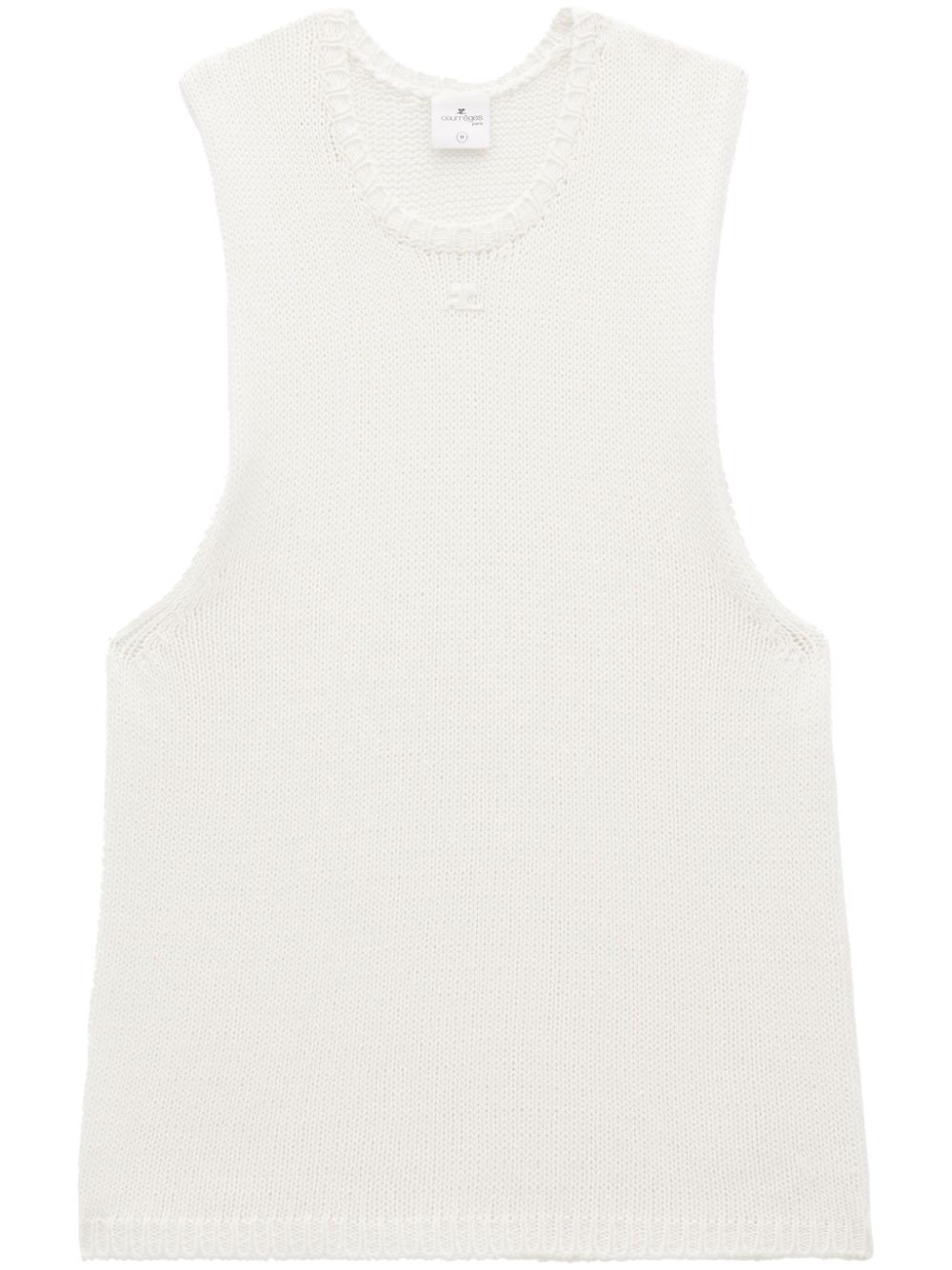 Courrèges Gestricktes Tanktop - Weiß von Courrèges