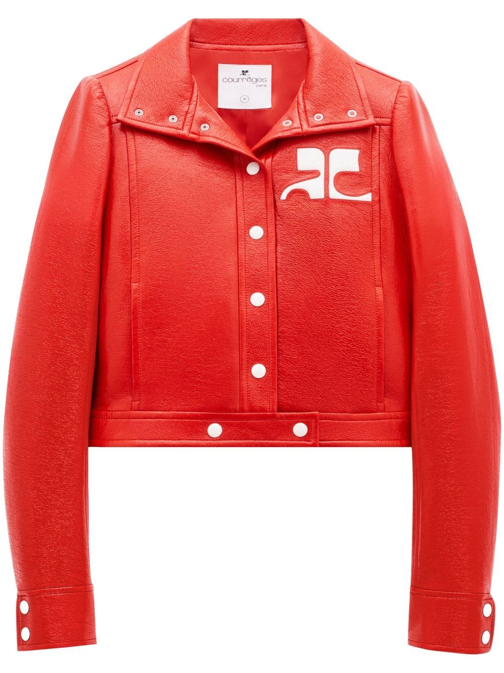 Courrèges Iconique Vinyl-Jacke - Rot von Courrèges