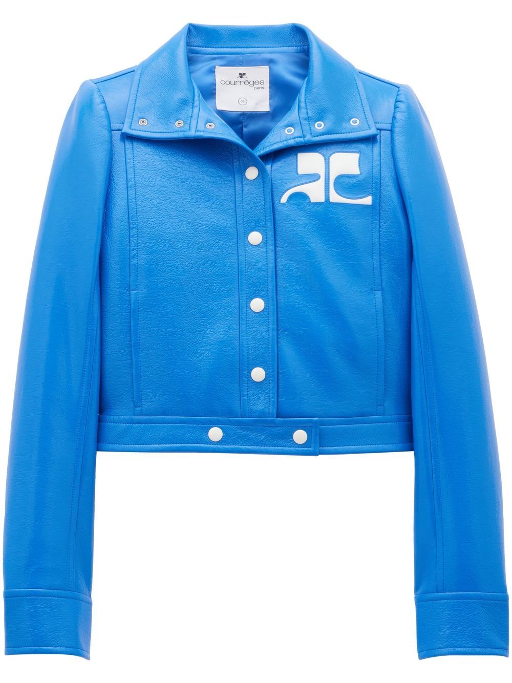 Courrèges Jacke mit Druckknöpfen - Blau von Courrèges