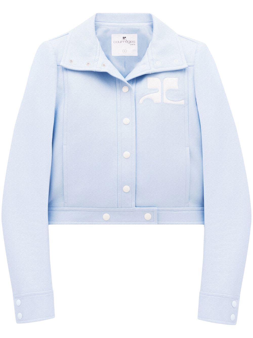 Courrèges Jacke mit Druckknöpfen - Blau von Courrèges