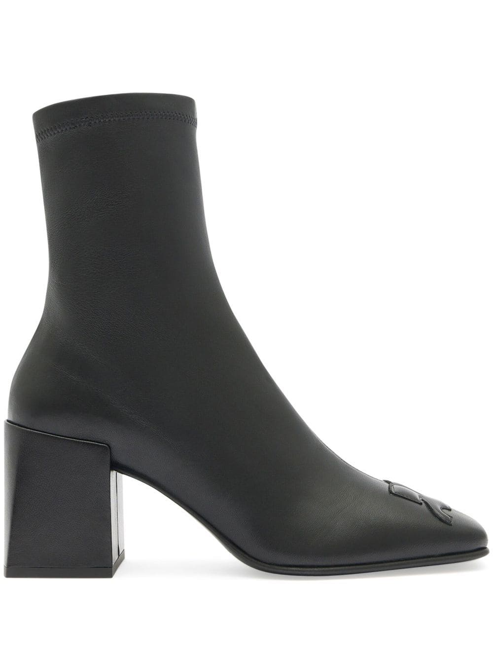 Courrèges Stiefeletten mit Blockabsatz - Schwarz von Courrèges