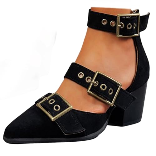Cozivwaiy Western Pointed Toe Chunky Heel sandalenen Wedge Widths Adjustable Western Heels Pumps Party Hochzeit Schuhe Cozivwaiy Western Pointed Toe Chunky Heel sandalenen Wedge Widths Adjustable Western Heels Pumps Party Hochzeit Schuhe von Cozivwaiy