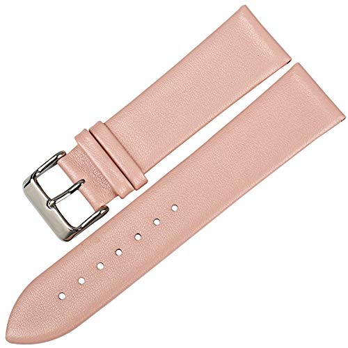 Uhren Zubehör Thin Uhrenarmbänder 16 18 19 20 22mm Uhrenarmband Leder-Uhrenarmband Rosa, 13mm von Cplly