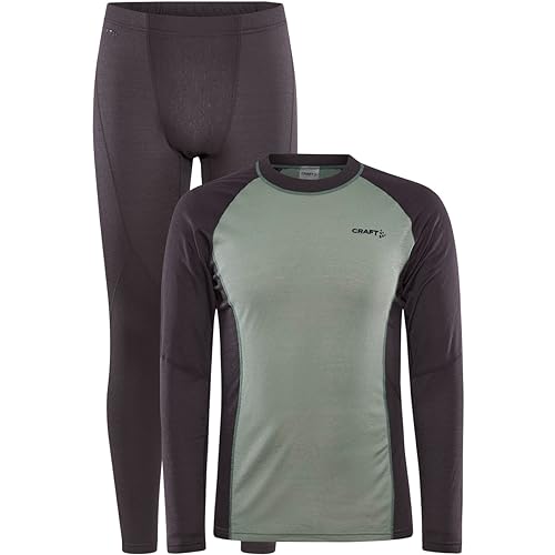 Craft Herren Core Warm Baselayer Set, Slate-Thyme, L von Craft