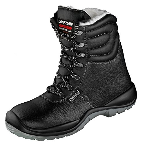 Winterstiefel S3 nach EN345, gefüttert mit THINSULATE Membrane,"WINTERHUDE" (46) von Craftland