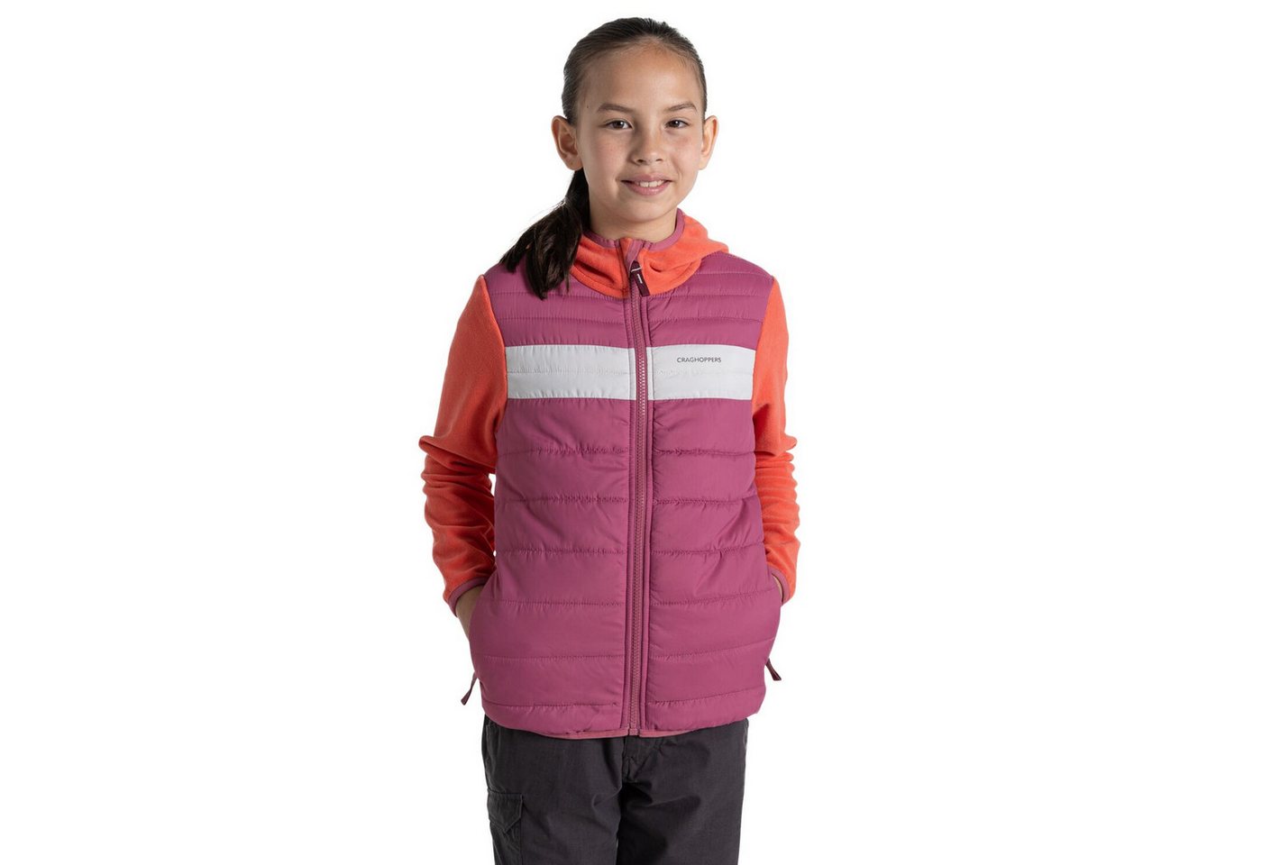 Craghoppers Strickfleecejacke Craghoppers - Arklow Hybrid Jkt Kinder Outdoorjacke, rosa pink Craghoppers Strickfleecejacke Craghoppers - Arklow Hybrid Jkt Kinder Outdoorjacke, rosa pink von Craghoppers