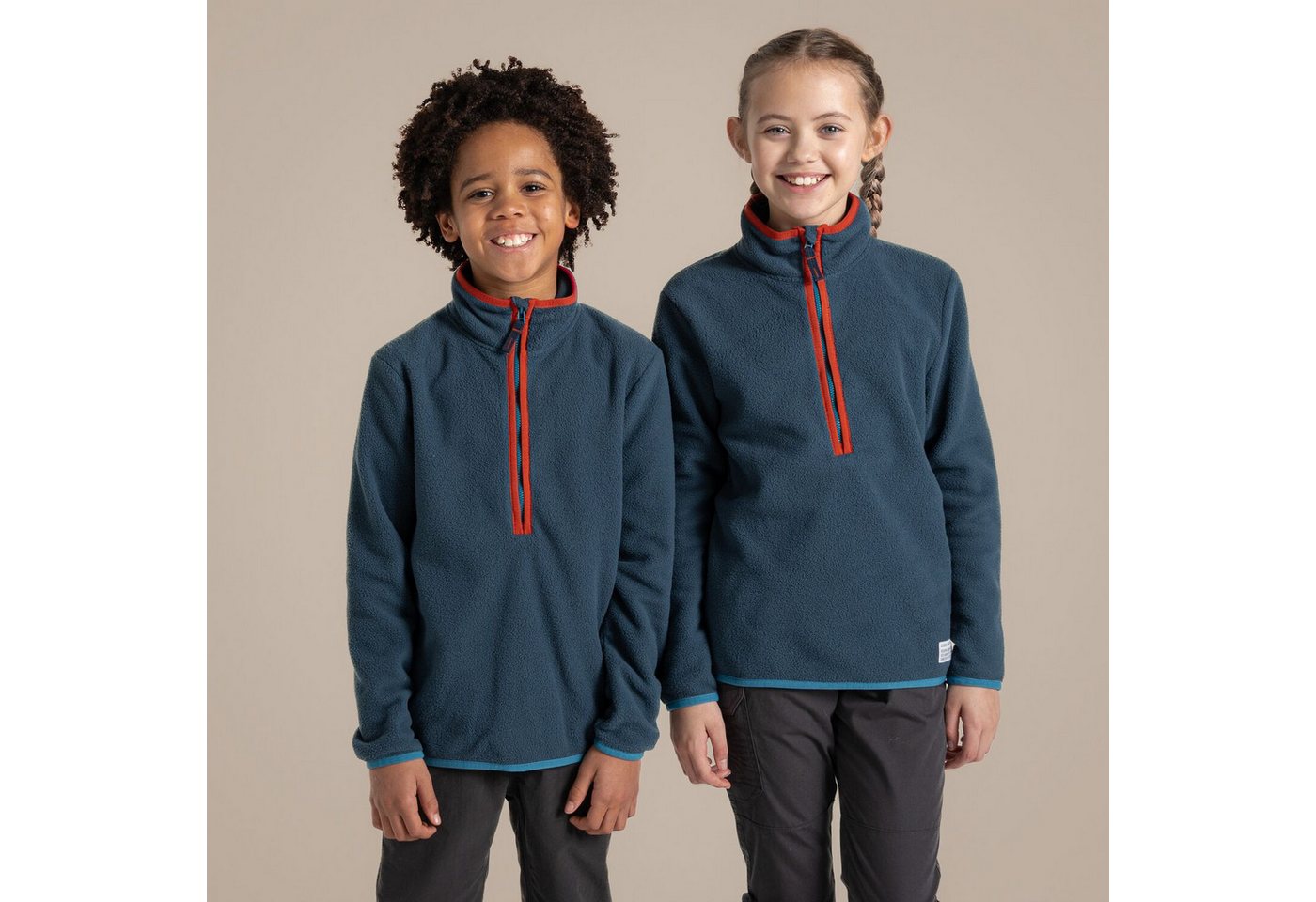 Craghoppers Strickfleecejacke Craghoppers - CO2 Half Zip Kinder Fleece Fleecejacke, blau Craghoppers Strickfleecejacke Craghoppers - CO2 Half Zip Kinder Fleece Fleecejacke, blau von Craghoppers