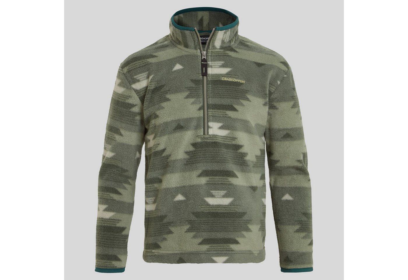 Craghoppers Strickfleecejacke Craghoppers - Calke Kinder Fleece Hoody Halfzip Fleecejacke, laurel Craghoppers Strickfleecejacke Craghoppers - Calke Kinder Fleece Hoody Halfzip Fleecejacke, laurel von Craghoppers