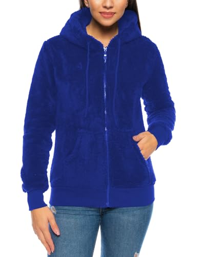 Crazy Age Herren und Damen Teddy-Fell Jacke mit Kapuze Fleecejacke Plüsch mit Kängruhtaschen - Zipper Crazy Age Herren und Damen Teddy-Fell Jacke mit Kapuze Fleecejacke Plüsch mit Kängruhtaschen - Zipper von Crazy Age
