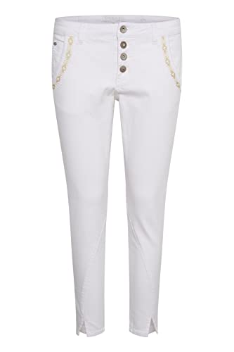 Cream Damen Crholly Baiily Fit 7/8 Jeans, Weiß-Snow White, 29W Taille Regular von Cream
