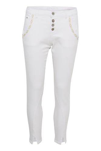 Cream Damen Crholly Baiily Fit 7/8 Jeans, Weiß-Snow White, 32 von Cream