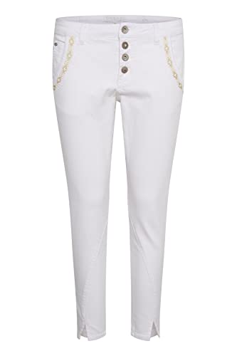 Cream Damen Crholly Baiily Fit 7/8 Jeans, Weiß-Snow White, XXS von Cream