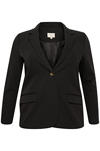 Cream Damen Kaffe Curve Women's Plus Size Blazer Classic Long Sleeves Jacke, Black Deep, 46 Cream Damen Kaffe Curve Women's Plus Size Blazer Classic Long Sleeves Jacke, Black Deep, 46 von Cream
