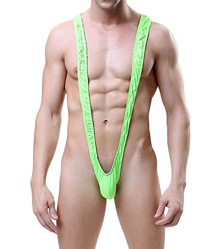 Creamlin Herren , Tangas , Sexy Borat Manikini Badeanzug Thong Halloween Kostüm (Grün) von Creamlin