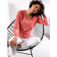 Witt Damen Kaschmir-Pullover, koralle-meliert von CREATION L PREMIUM