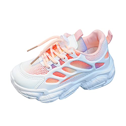 CreoQIJI Baby Prinzessin Schuhe Sport Mädchen Schuhe Baby Kinder Kinder Kleinkind Mesh Junge Schuhe Antirutsch Schuhe Kinder (Pink, 28.5 Little Kids) von CreoQIJI