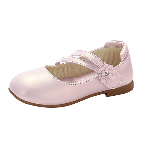 CreoQIJI Hallenschuhe Mädchen 30 Mädchenschuhe Kleine Lederschuhe Einzelschuhe Kinder Tanzschuhe Mädchen Performance Schuhe Turnschuhe Damen 39 (Pink, 26 Toddler) von CreoQIJI