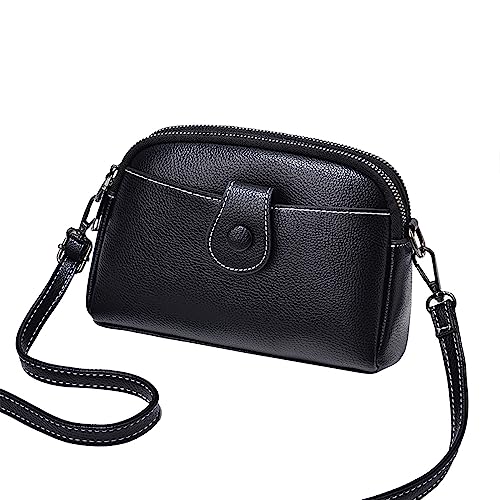 CreoQIJI Yoga Taschen Damen-Schulter-Crossbody-Mom-Tasche mit Muster, modische Tasche Kurze Hose Herren Mit Taschen (Black, One Size) von CreoQIJI