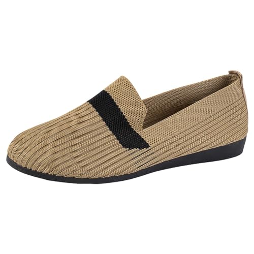 Freizeitschuhe Damen Slipper Bequemschuhe Weit Sandalen Mesh Weiche Sohle Freizeit Damenschuhe atmungsaktive Sandalen Leichte Walking Sommerschuhe Sommer Pumps Frauen Flach von CreoQIJI