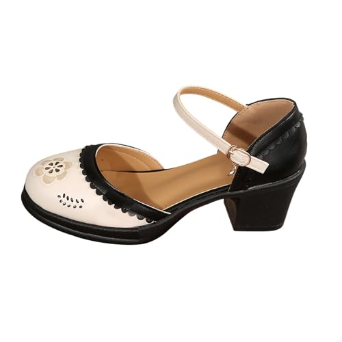 Pumps Damen Elegant Vintage Stöckelschuhe mit Blockabsatz High Heels Party Schuhe Hochzeit Hohe Schuhe Elegant Brautschuhe Bequeme Casual Sommerschuhe Aushöhlen Colorblock Turnschuhe Shoes Pumps Damen Elegant Vintage Stöckelschuhe mit Blockabsatz High Heels Party Schuhe Hochzeit Hohe Schuhe Elegant Brautschuhe Bequeme Casual Sommerschuhe Aushöhlen Colorblock Turnschuhe Shoes von CreoQIJI