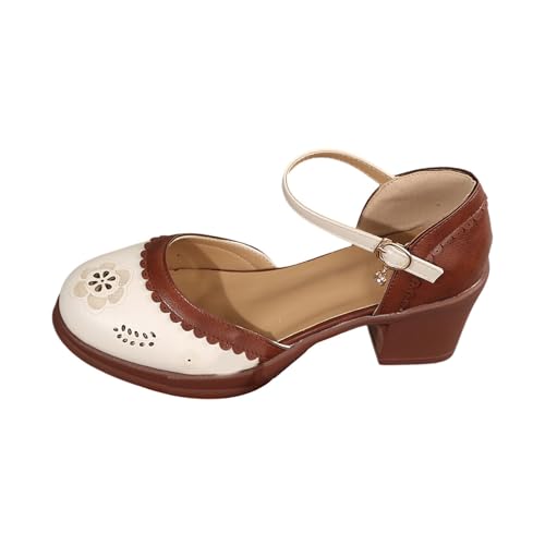 Pumps Damen Elegant Vintage Stöckelschuhe mit Blockabsatz High Heels Party Schuhe Hochzeit Hohe Schuhe Elegant Brautschuhe Bequeme Casual Sommerschuhe Aushöhlen Colorblock Turnschuhe Shoes Pumps Damen Elegant Vintage Stöckelschuhe mit Blockabsatz High Heels Party Schuhe Hochzeit Hohe Schuhe Elegant Brautschuhe Bequeme Casual Sommerschuhe Aushöhlen Colorblock Turnschuhe Shoes von CreoQIJI