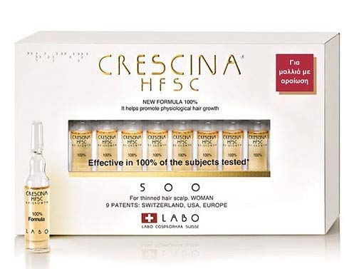 Crescina HFSC Haarwachstums-Behandlung für die Kopfhaut von Damen mit ausdünnendem Haar, 20 Ampullen von CRESCINA