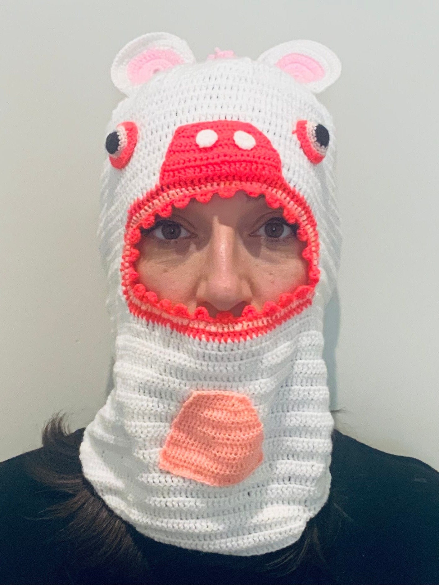 Gehäkelte Skimaske, Mütze, Häkelmütze, Sturmhaube, Winter-Gesichtsmaske, Gesichtswärmer, Unisex-Skimaske, Kinder-Häkelmaske, Häkel-Gesichtsmaske von CrochetryStore