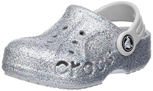 Crocs Unisex Kids Baya Clog T Holzschuh, Glitter (Silver) von Crocs