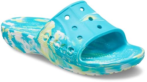 Crocs Baya II Marbled Slide 38-39 EU Digital Aqua/Multi von Crocs