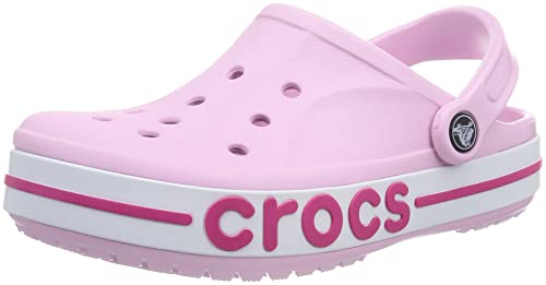 Crocs Bayaband Clogs für Damen und Herren mit Fersenriemen für sicheren Halt 37-38 EU Ballerina Pink/Candy Pink von Crocs