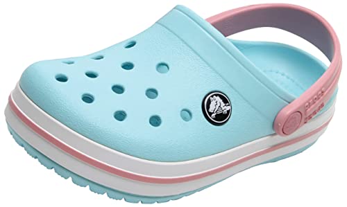 Crocs Unisex Kids Crocband Clog T, Ice Blue/White, 22/23 EU von Crocs