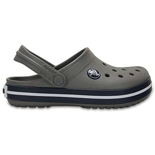 Crocs Unisex Kids Crocband Clog T, Smoke/Navy, 19/20 EU von Crocs