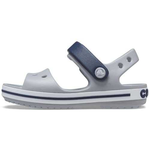 Crocs Unisex Kinder Crocband Kids Sandalen, Light Grey Navy, 33/34 EU von Crocs