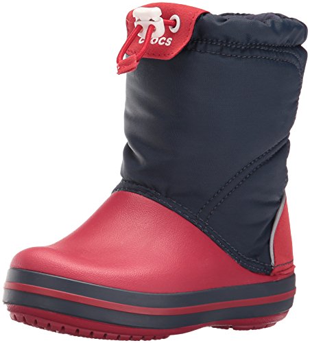 Crocs Crocband LodgePoint Boot Kids, Unisex - Kinder Schneestiefel, Blau (Navy/Red), 30/31 EU von Crocs