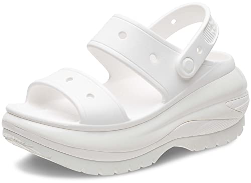 Crocs Damen, Unisex Sandale Classic Mega Crush weiß M6W8 von Crocs