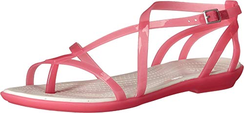 Crocs Damen Sandale Isabella Gladiator Sandal W 204914 Paradise Pink/Oyster 34-35 von Crocs