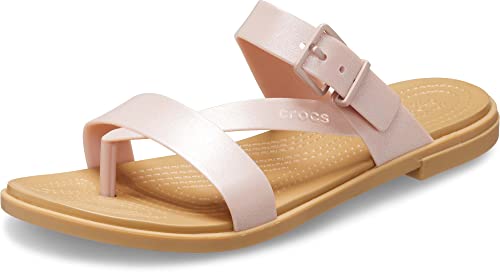 Crocs Damen Tulum Toe Post Sandalen, Pink Clay, 38 EU von Crocs