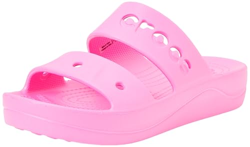 Crocs Damen Via Plateau Sandale, Electric Pink, 34 EU von Crocs