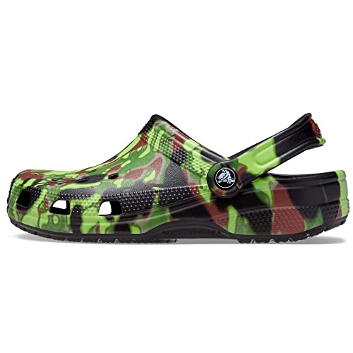 Crocs Klassische Camouflage-Clogs f r Erwachsene, Schwarz, 36/38 EU, (206454) von Crocs