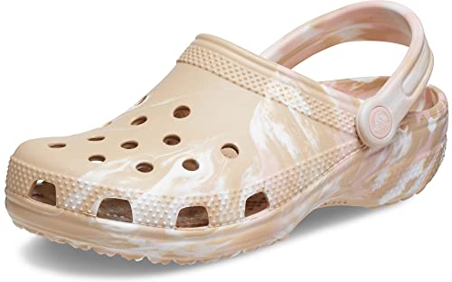 Crocs Klassischer marmorierter Clog für Unisex, Chai Pink Rose, 43/44 EU von Crocs