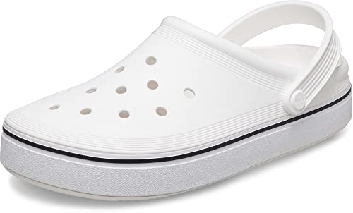 Crocs Off Court Clog Sandalen, Unisex-Erwachsene, weiß - White (White), 48-49 von Crocs